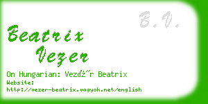beatrix vezer business card